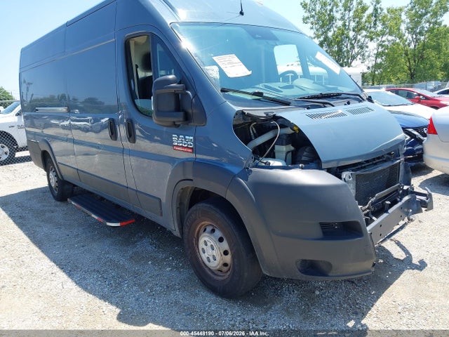 45448190 :رقم المزاد ، 3C6URVJG6KE564186 vin ، 2019 Ram Promaster 3500 Cargo Van High Roof 159 Wb Ext مزاد بيع