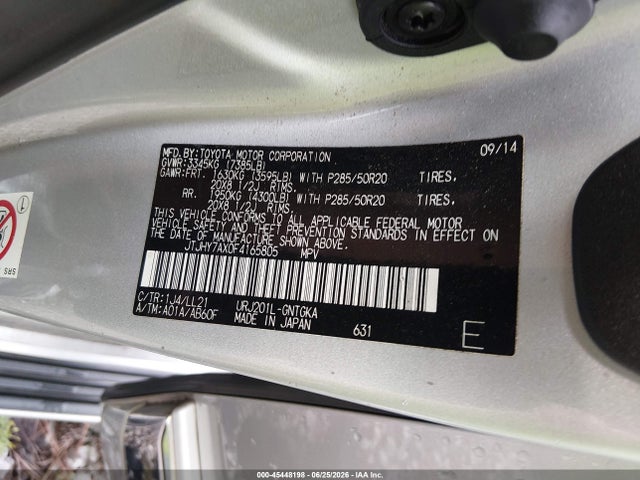 Lexus LX 570 2015 JTJHY7AX0F4165805 Image 9
