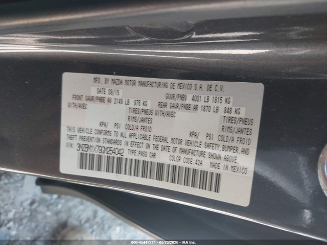 Aukcja sprzedaży 2016 Mazda Mazda3 I Grand Touring, vin: 3MZBM1X79GM254042, numer aukcji: 45448211