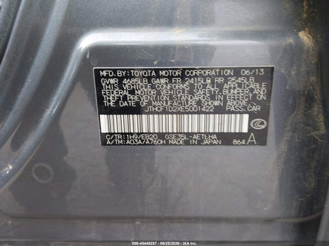 JTHCF1D2XE5001422 Lexus IS 250