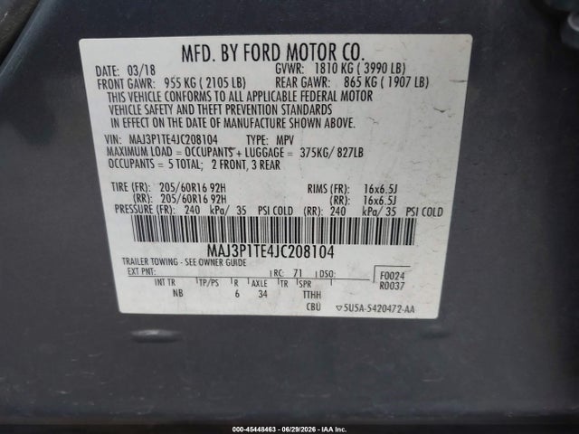 Ford Ecosport Se 2018 MAJ3P1TE4JC208104 Image 9