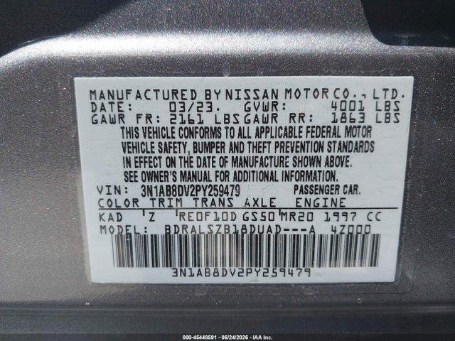 Nissan Sentra Sr Xtronic Cvt 2023 3N1AB8DV2PY259479 Image 9