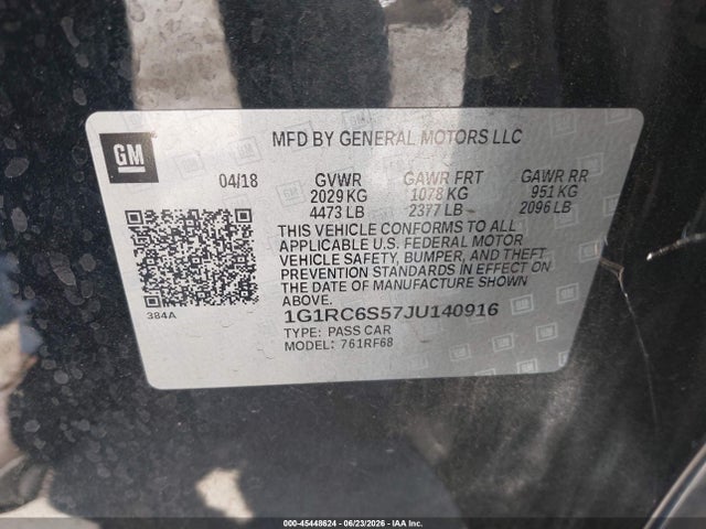 Chevrolet VOLT LT 2018 1G1RC6S57JU140916 Image 9