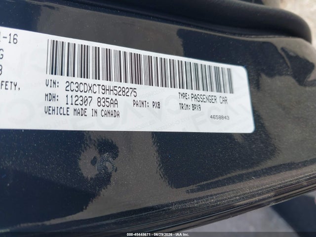 Aukcja sprzedaży 2017 Dodge Charger R/t Rwd, vin: 2C3CDXCT9HH528275, numer aukcji: 45448671