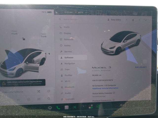 Продаж на аукціоні авто 2018 Tesla Model 3 Long Range/mid Range, vin: 5YJ3E1EA1JF011873, номер лоту: 45448678