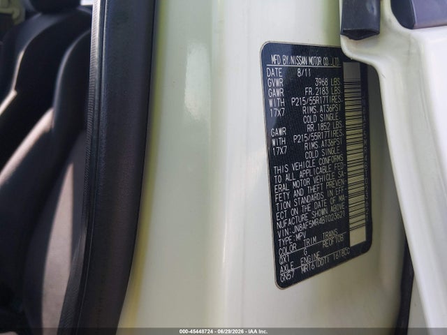 Продаж на аукціоні авто 2011 Nissan Juke S, vin: JN8AF5MR4BT023621, номер лоту: 45448724