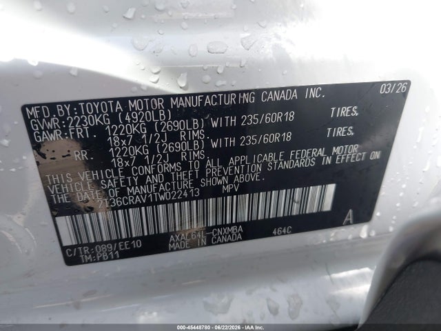 Toyota Rav4 Xle Premium 2026 2T36CRAV1TW022413 Image 9