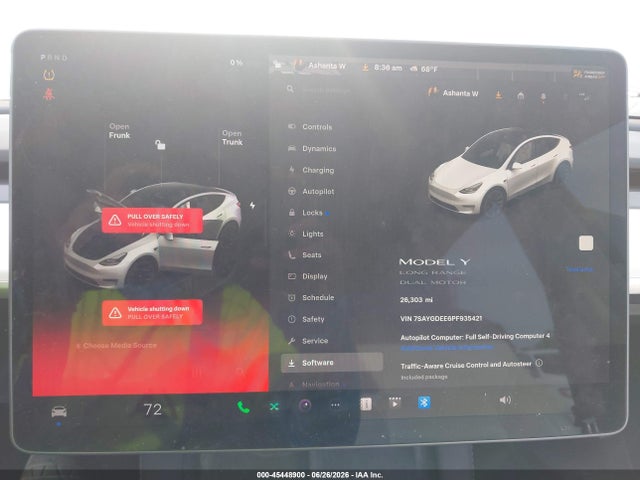 7SAYGDEE6PF935421 Tesla Model Y Awd/long Range Dual Motor All-wheel Drive