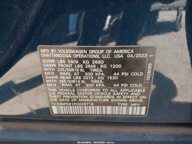 Продаж на аукціоні авто 2023 Volkswagen Id.4 Awd Pro, vin: 1V2DNPE81PC029718, номер лоту: 45449023
