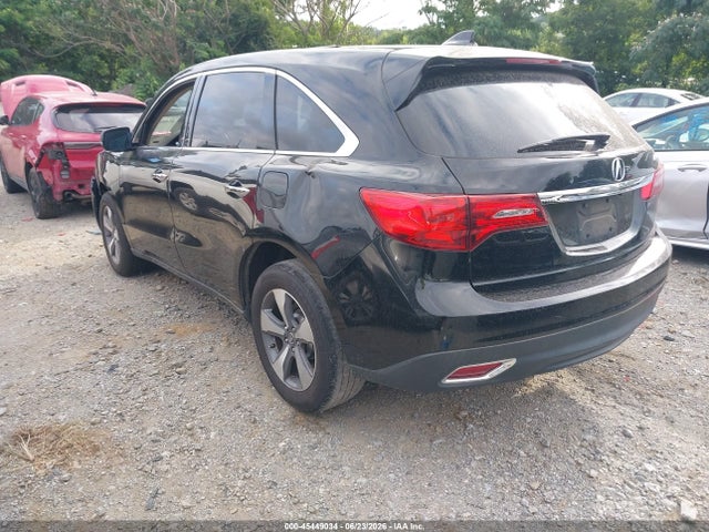 45449034 :رقم المزاد ، 5FRYD3H2XGB017977 vin ، 2016 Acura Mdx Acurawatch Plus Package مزاد بيع