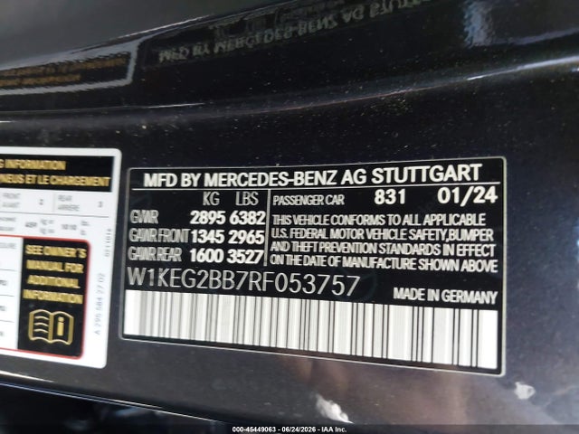 Mercedes-Benz Eqe 350+ 2024 W1KEG2BB7RF053757 Image 9
