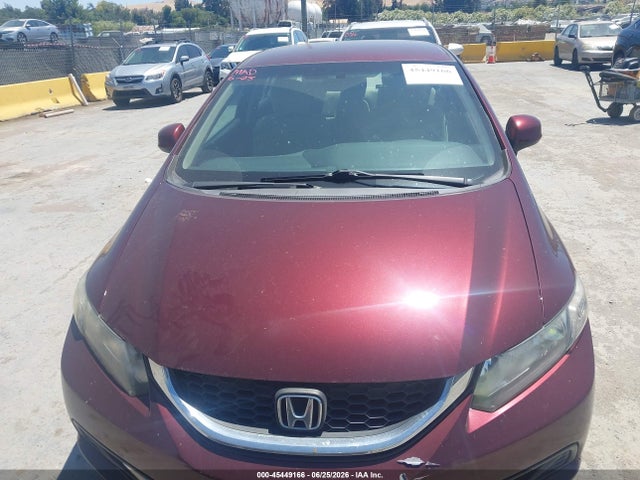 45449166 :رقم المزاد ، 19XFB2F56DE290776 vin ، 2013 Honda Civic Lx مزاد بيع