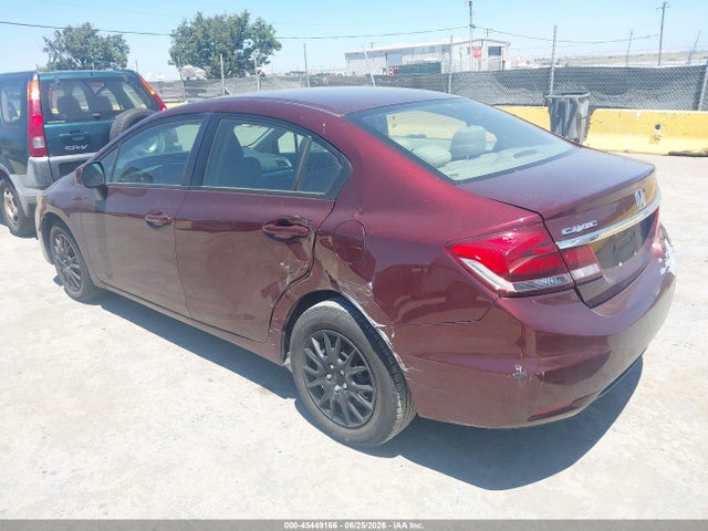 45449166 :رقم المزاد ، 19XFB2F56DE290776 vin ، 2013 Honda Civic Lx مزاد بيع