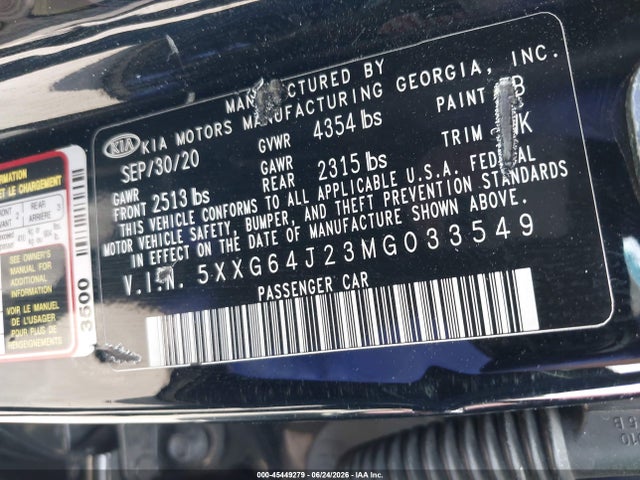 5XXG64J23MG033549 KIA K5 Gt-line