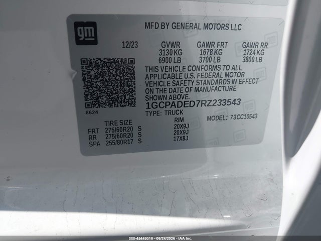 1GCPADED7RZ233543 Chevrolet Silverado 1500 2wd Short Bed Rst
