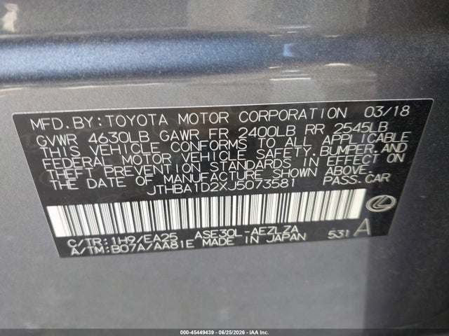 JTHBA1D2XJ5073581 Lexus IS 300