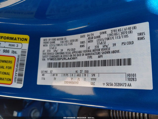 Ford Bronco Wildtrak 2024 1FMEE2BP2RLA43601 Image 9