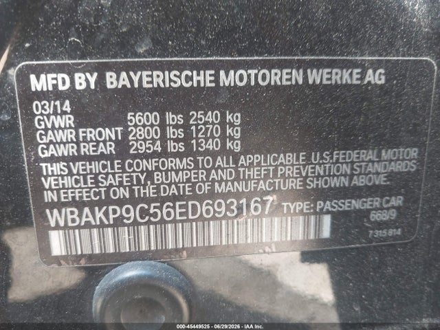 BMW 550i Xdrive 2014 WBAKP9C56ED693167 Image 9