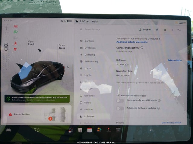 45449641 :رقم المزاد ، 5YJ3E1EA8TF160249 vin ، 2026 Tesla Model 3 Premium Rear-wheel Drive/rear-wheel Drive مزاد بيع