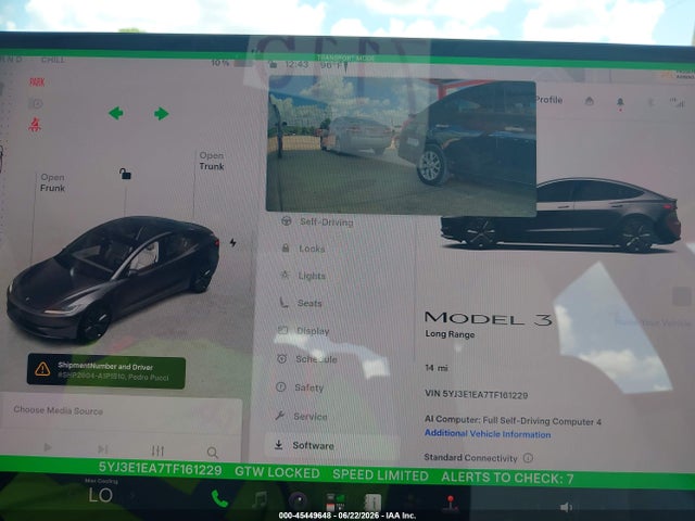 45449648 :رقم المزاد ، 5YJ3E1EA7TF161229 vin ، 2026 Tesla Model 3 Premium Rear-wheel Drive/rear-wheel Drive مزاد بيع