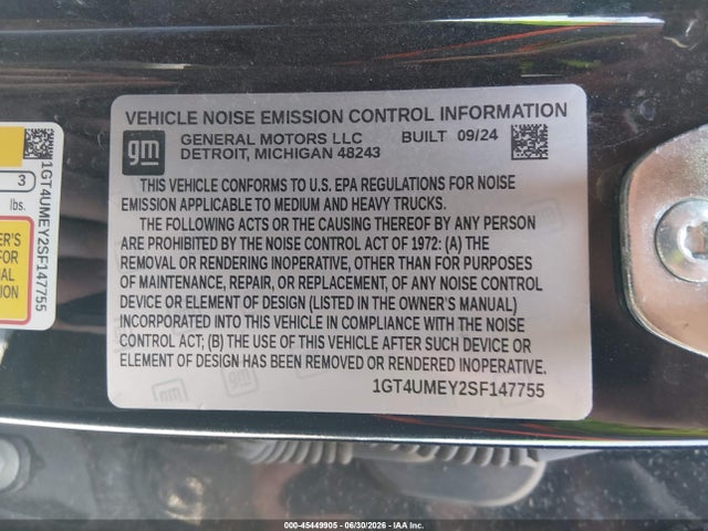 1GT4UMEY2SF147755 GMC SIERRA 2500HD