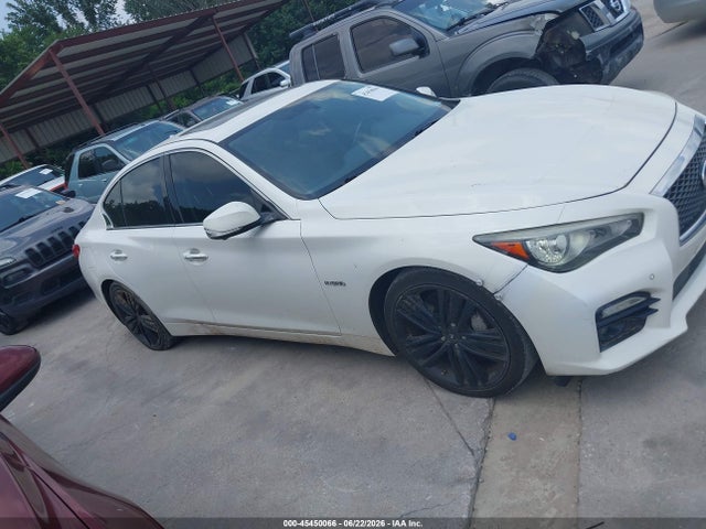 2015 Infiniti Q50 Hybrid Sport მანქანა იყიდება აუქციონზე, vin: JN1AV7AP9FM790087, აუქციონის ნომერი: 45450066