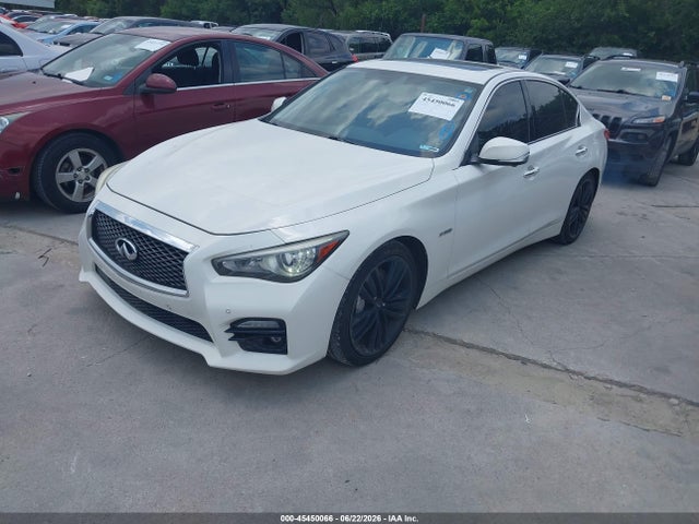 2015 Infiniti Q50 Hybrid Sport მანქანა იყიდება აუქციონზე, vin: JN1AV7AP9FM790087, აუქციონის ნომერი: 45450066