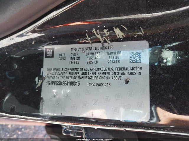 Buick Verano 2014 1G4PP5SK2E4108315 Image 9