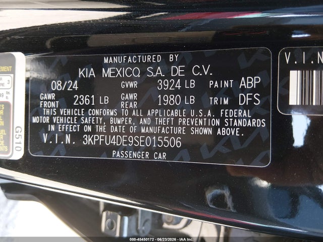 KIA K4 Ex 2025 3KPFU4DE9SE015506 Image 9