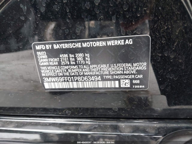 BMW 330I 2023 3MW69FF01P8D63494 Image 9
