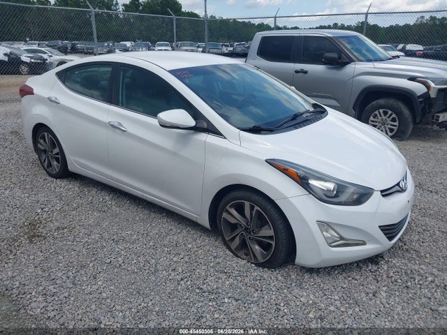 2016 Hyundai Elantra Limited მანქანა იყიდება აუქციონზე, vin: 5NPDH4AE2GH669007, აუქციონის ნომერი: 45450305