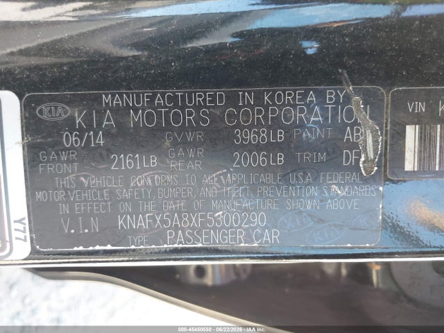 KIA FORTE EX 2015 KNAFX5A8XF5300290 Image 9