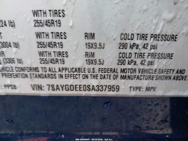 Aukcja sprzedaży 2025 Tesla Model Y Long Range Dual Motor All-wheel Drive, vin: 7SAYGDEE0SA337959, numer aukcji: 45450604