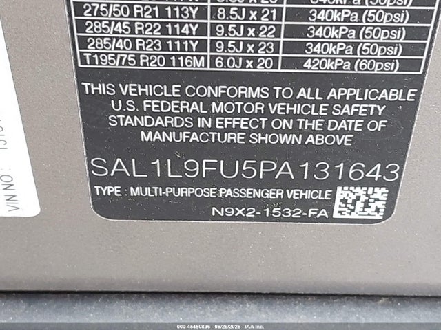 Продажа на аукционе авто 2023 Land Rover Range Rover Sport Se Dynamic, vin: SAL1L9FU5PA131643, номер лота: 45450836