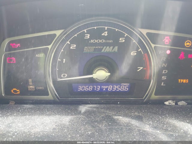 45450874 :رقم المزاد ، JHMFA36228S015485 vin ، 2008 Honda Civic Hybrid مزاد بيع