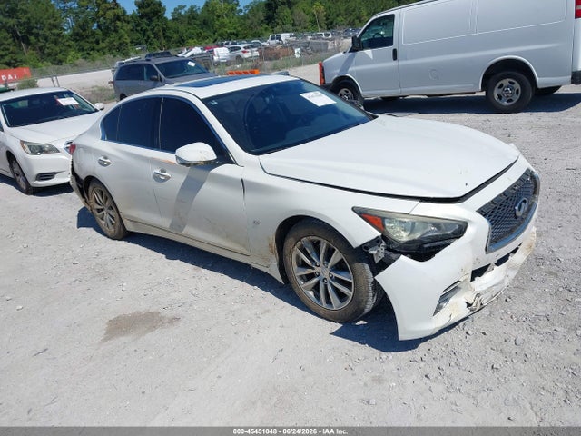 2014 Infiniti Q50 Premium მანქანა იყიდება აუქციონზე, vin: JN1BV7AP3EM689338, აუქციონის ნომერი: 45451048
