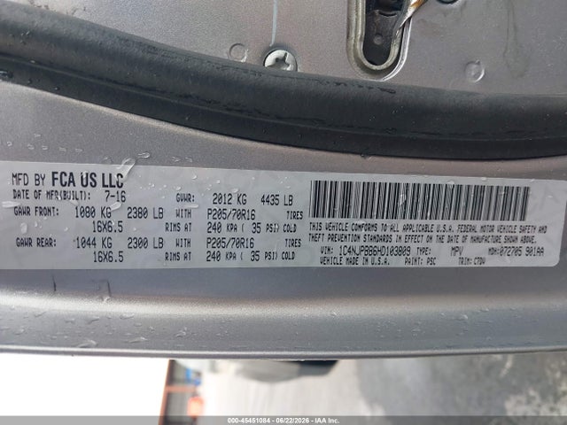 Aukcja sprzedaży 2014 Jeep Patriot Sport, vin: 1C4NJPBA4ED523653, numer aukcji: 45451084