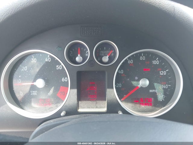 2002 Audi Tt 1.8l მანქანა იყიდება აუქციონზე, vin: TRUTC28NX21032201, აუქციონის ნომერი: 45451362