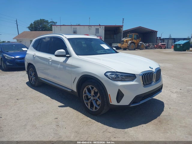 Auction sale of the 2022 Bmw X3 Sdrive30i, vin: 5UX43DP03N9K67205, lot number: 45451516