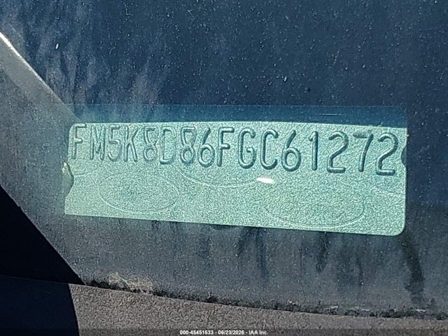 1FM5K8D86FGC61272 Ford EXPLORER XLT