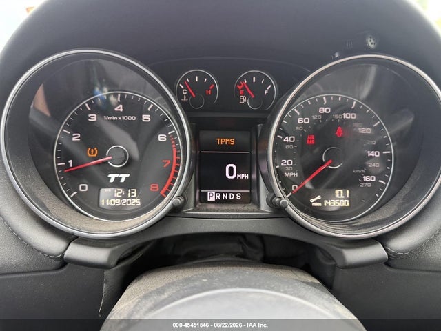 2009 Audi Tt 2.0t მანქანა იყიდება აუქციონზე, vin: TRUHF38J791011932, აუქციონის ნომერი: 45451546