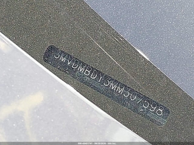 45451741 :رقم المزاد ، 3MVDMBDY3MM307598 vin ، 2021 Mazda Cx-30 2.5 Turbo Premium مزاد بيع