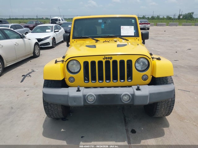 45451751 :رقم المزاد ، 1C4BJWEG6FL627985 vin ، 2015 Jeep Wrangler Unlimited Wrangler X مزاد بيع