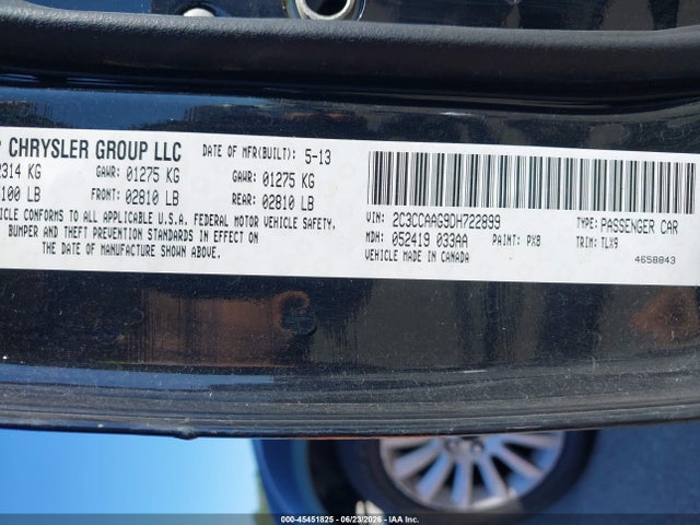 Aukcja sprzedaży 2013 Chrysler 300 Motown, vin: 2C3CCAAG9DH722899, numer aukcji: 45451825