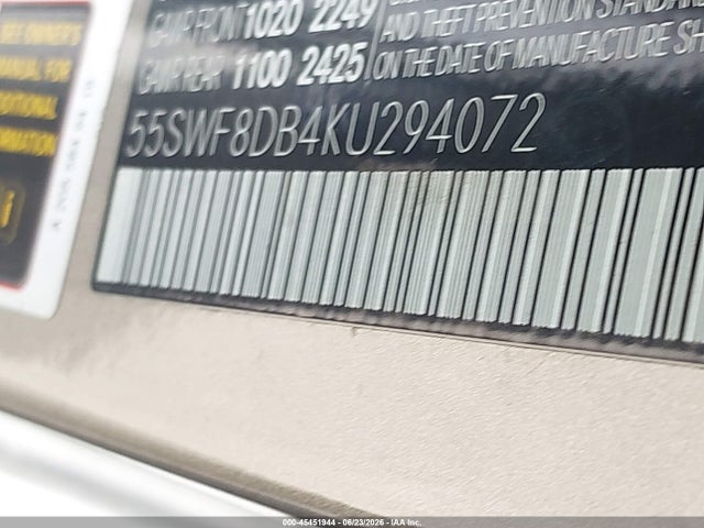 Mercedes-Benz C 300 2019 55SWF8DB4KU294072 Image 9