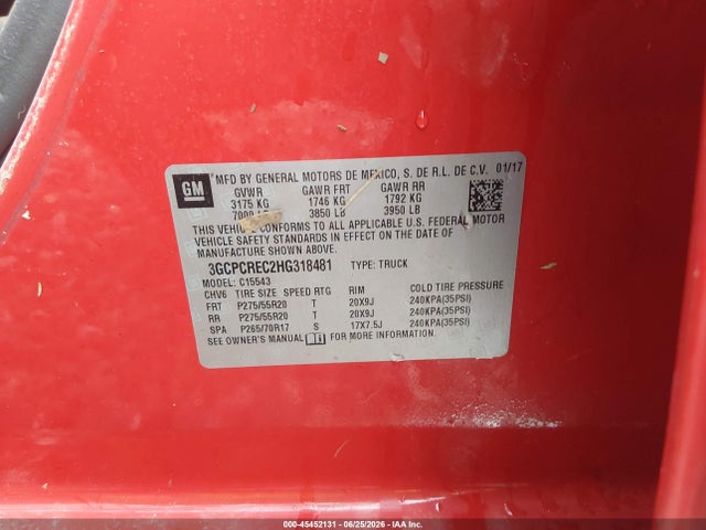Chevrolet Silverado 1500 Lt 2017 3GCPCREC2HG318481 Image 9