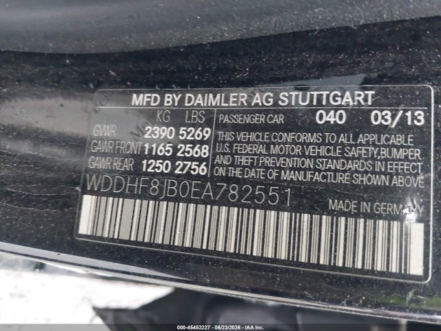2014 Mercedes-benz E 350 4matic მანქანა იყიდება აუქციონზე, vin: WDDHF8JB0EA782551, აუქციონის ნომერი: 45452227