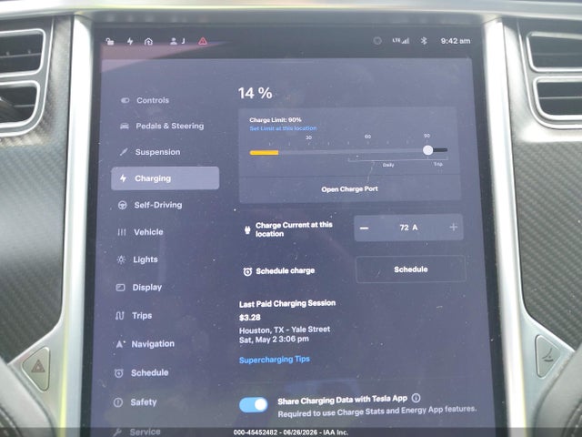 Продаж на аукціоні авто 2017 Tesla Model S 100d/60d/75d/90d/p100d, vin: 5YJSA1E20HF224680, номер лоту: 45452482