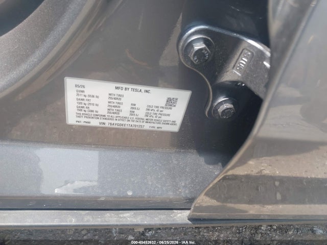 Продаж на аукціоні авто 2026 Tesla Model Y All-wheel Drive/long Range Launch Series/premium All-wheel Drive, vin: 7SAYGDEE1TA701257, номер лоту: 45452632