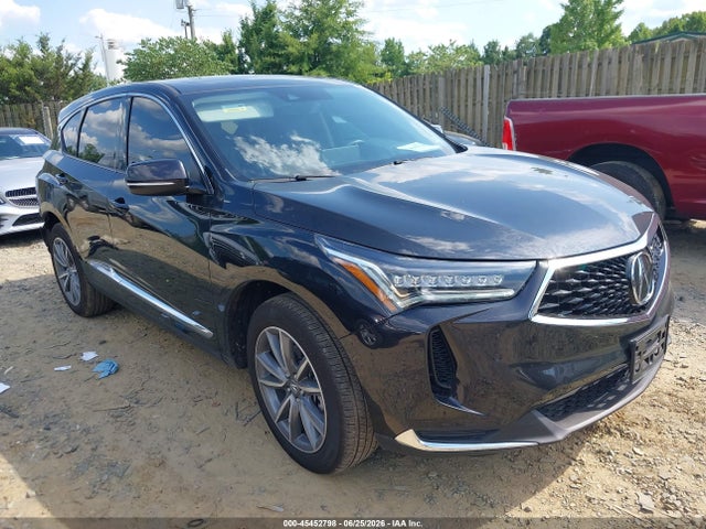 2024 Acura Rdx Technology Package მანქანა იყიდება აუქციონზე, vin: 5J8TC2H54RL038120, აუქციონის ნომერი: 45452798